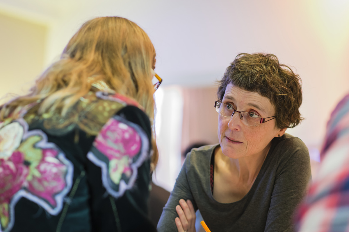 Claire Voisin, mathématicienne, médaille d'or 2016 du CNRS, pendant les rencontres "Speed Sciences 2016"