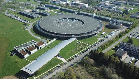 Aerial view of the Soleil synchrotron