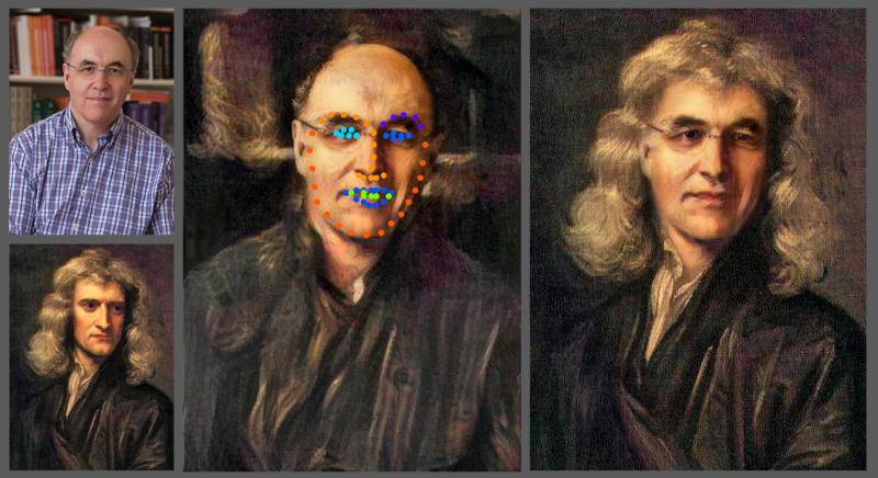 Un exemple de deepfake en cours de création