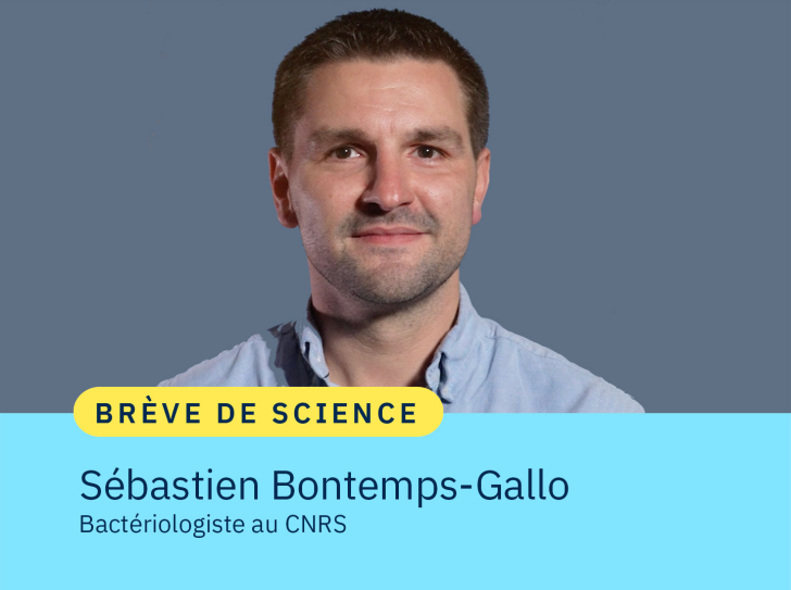 Portrait de Sébastien Bontemps-Gallo, bactériologiste au CNRS