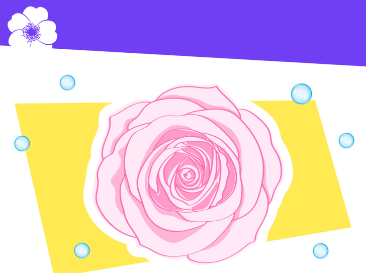 Rose dessinée
