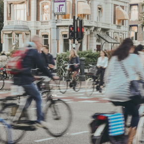 Cyclists in Amsterdam