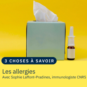 Une boite de mouchoirs sur fond jaune